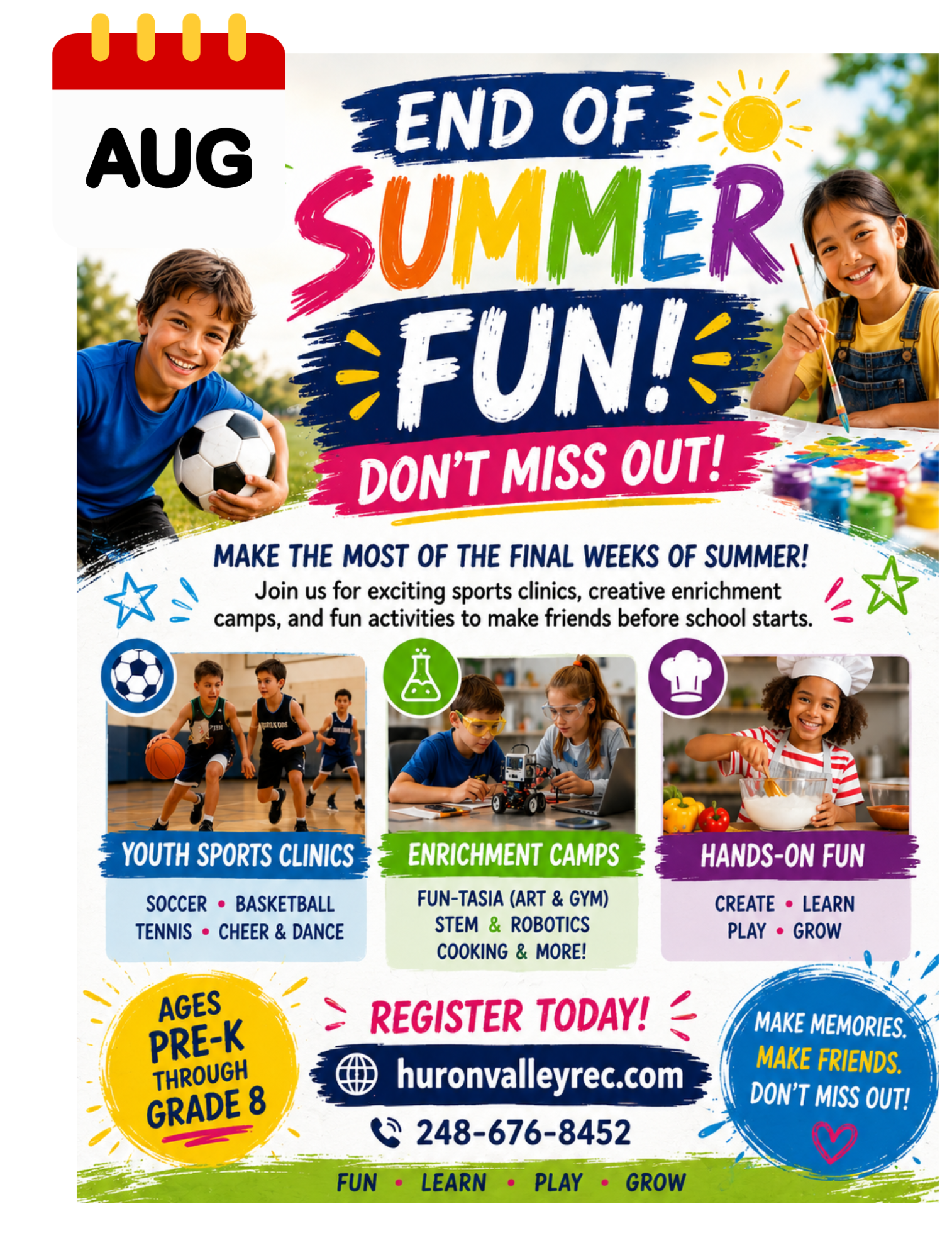 HV Rec&Ed Summer Program Guide Kids' Summer Camps&Clinic