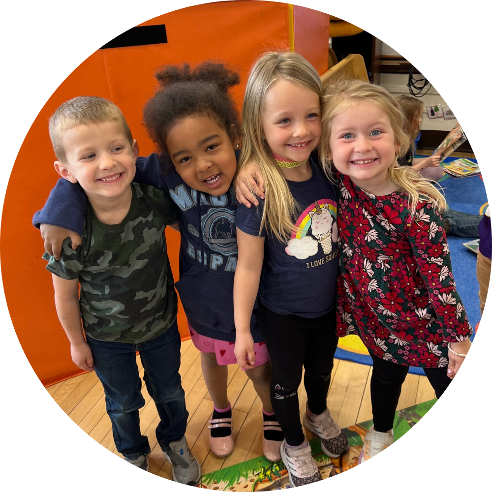 Smiling child in Early Childhood Family Education