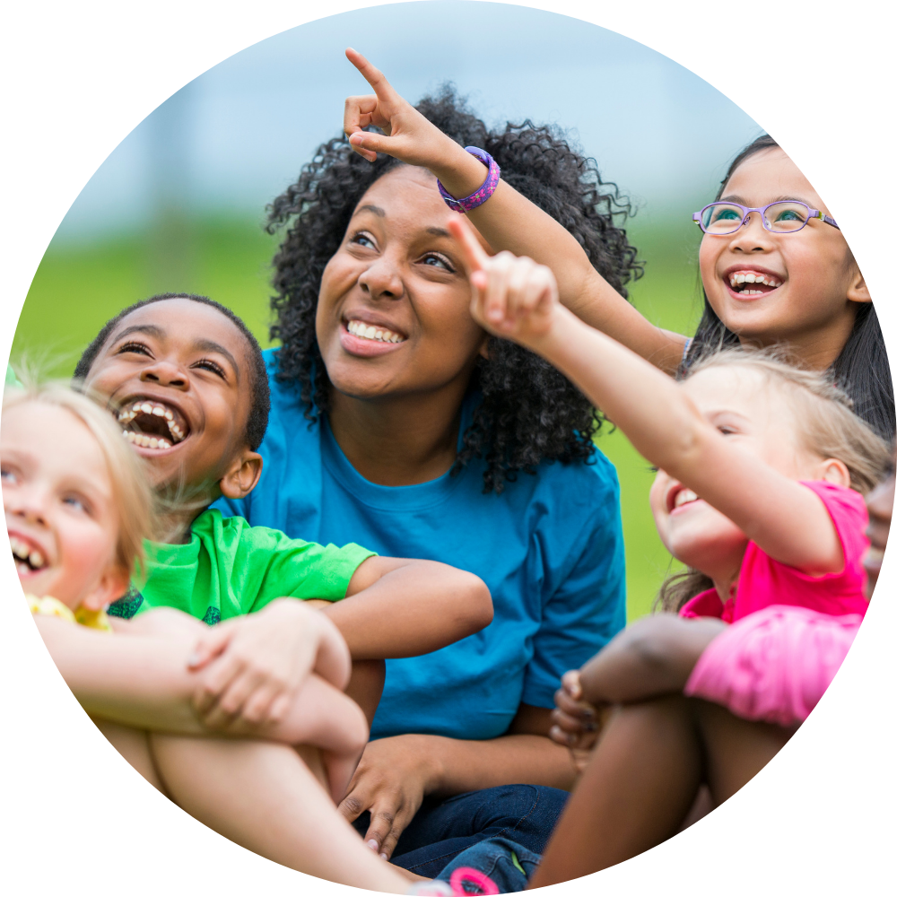 Smiling child in Early Childhood Family Education