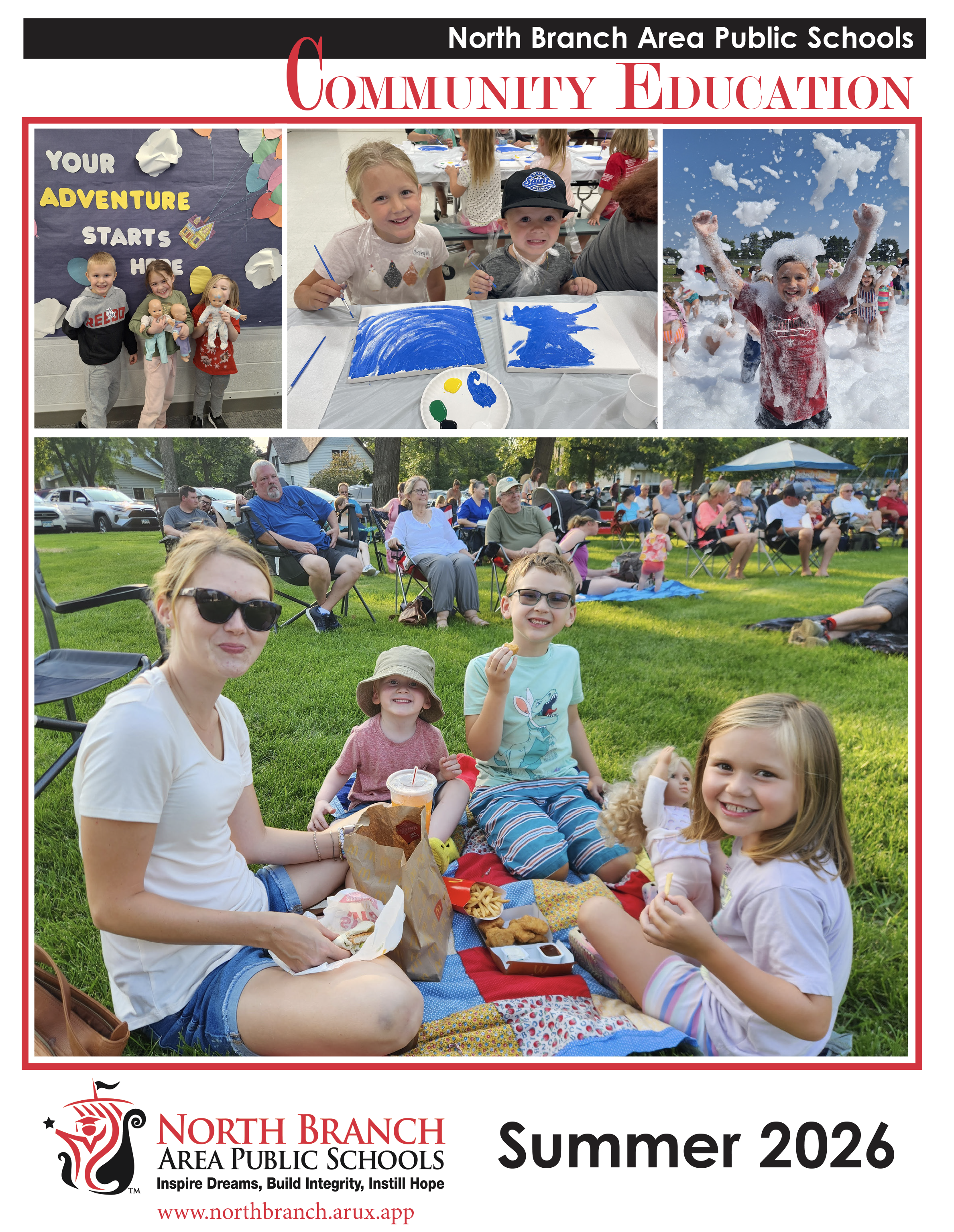 North Branch Summer Community Ed Brochure