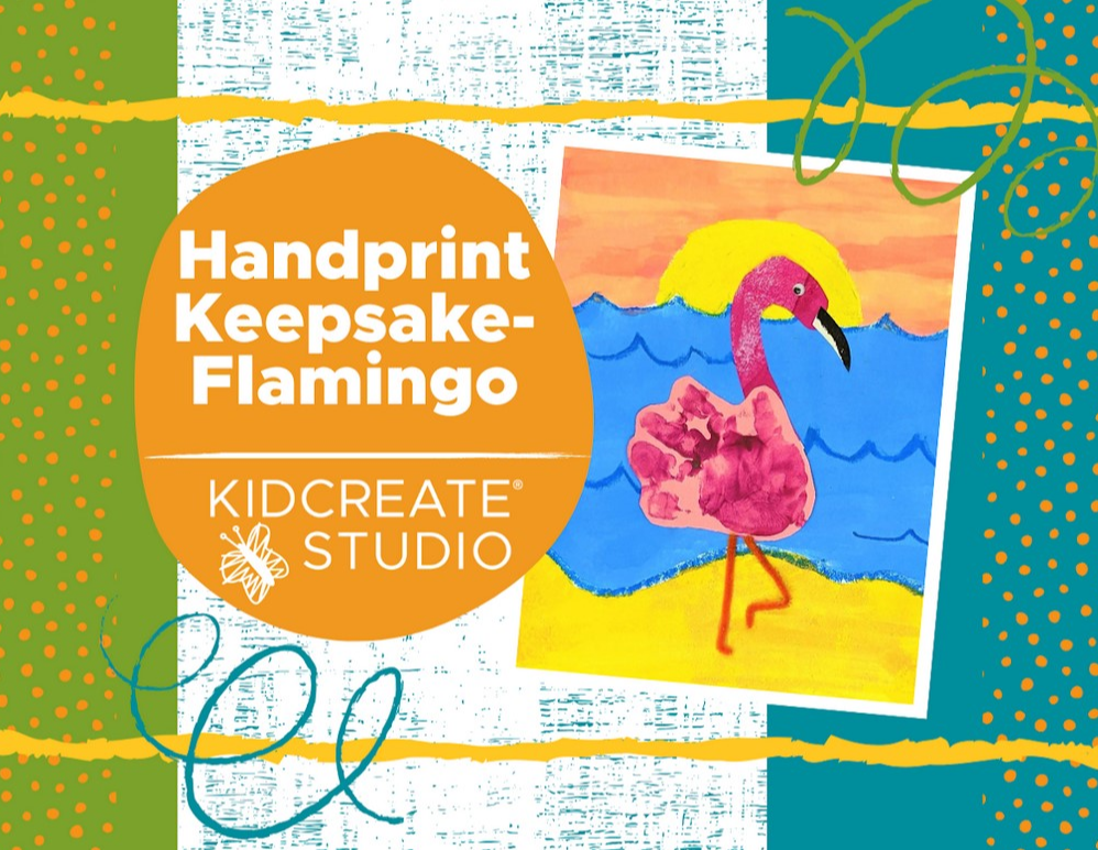 Picture for: Handprint Keepsake Flamingo with Kidcreate Studio