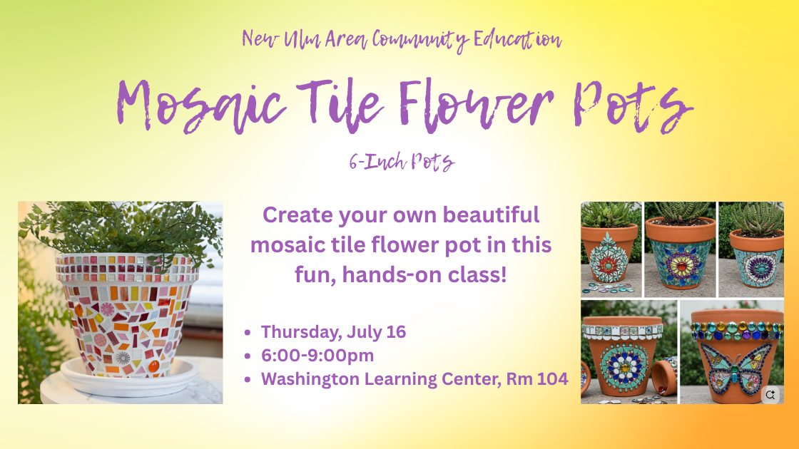 Picture for: Mosaic Tile Flower Pots - 6 inch pots