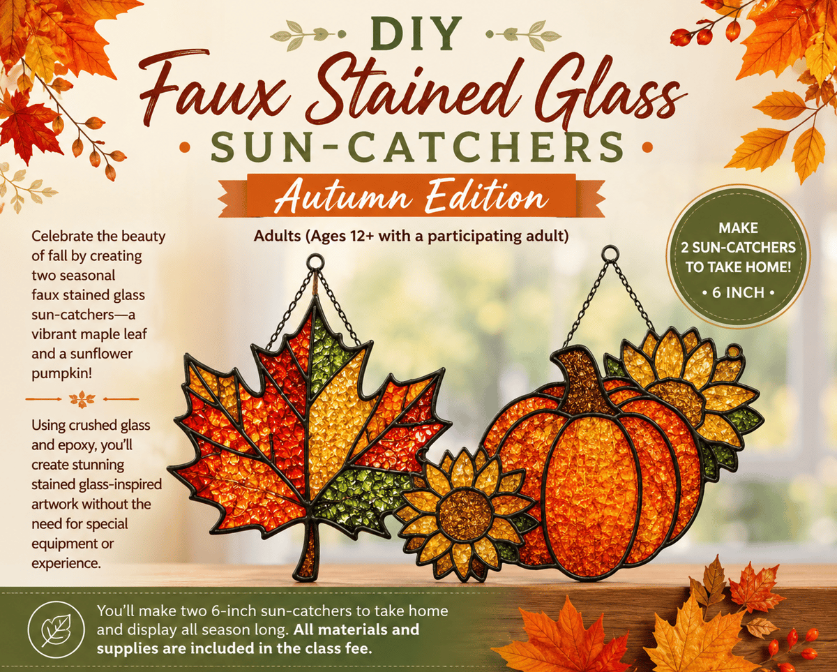 Picture for: Autumn Edition Faux Stained Glass Sun-Catchers