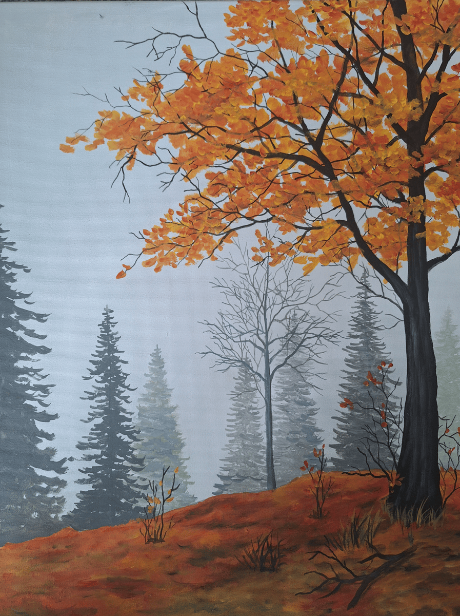 Picture for: Fall Tree Painting