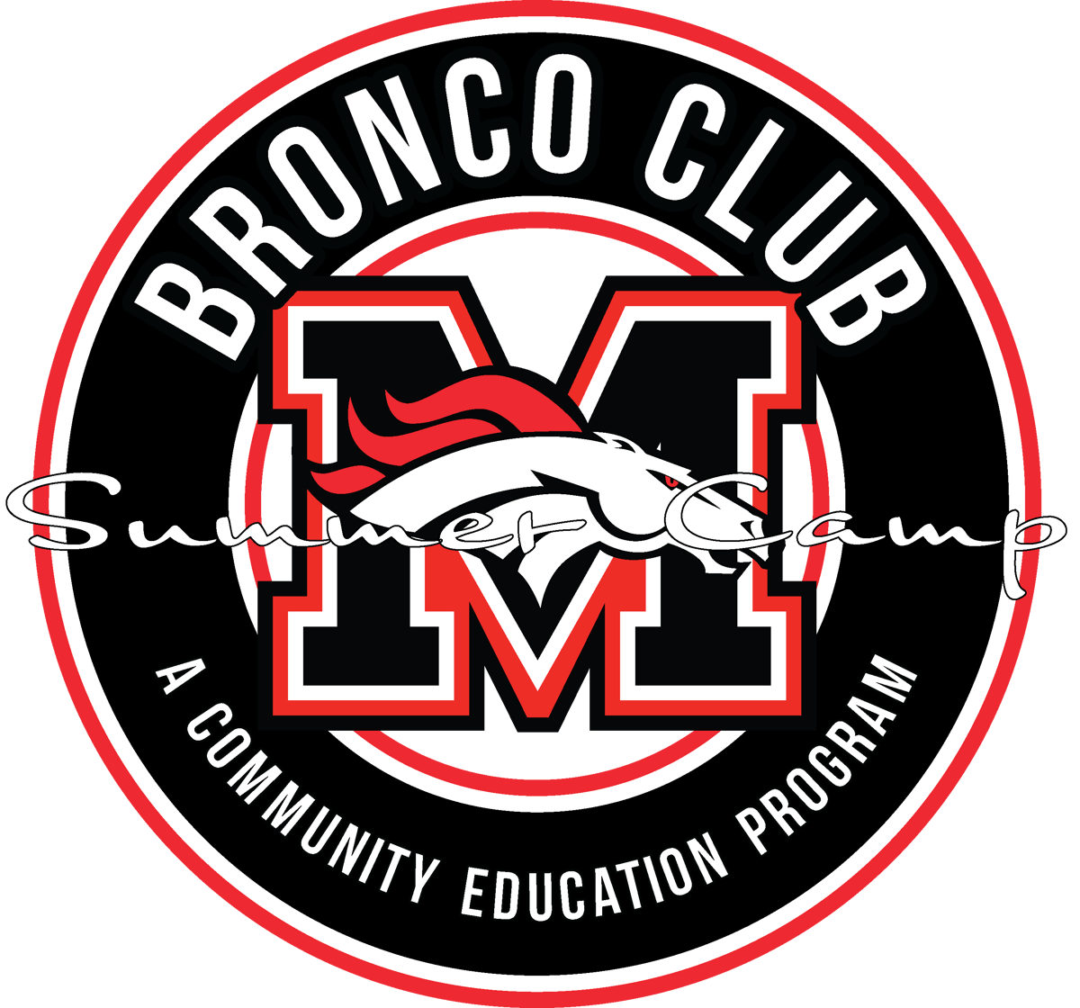 Bronco Club - Summer Camp Program Logo