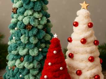 Picture for: 3 Chunky Yarn Holiday Trees