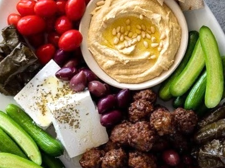 Picture for: Festive Mediterranean Mezze Charcuterie Board!