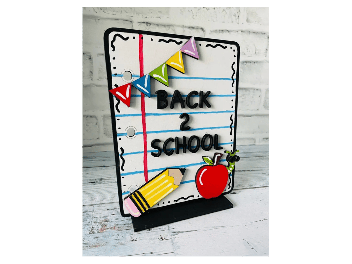 Picture for: Back 2 School Sign Grab and Go Paint Kit