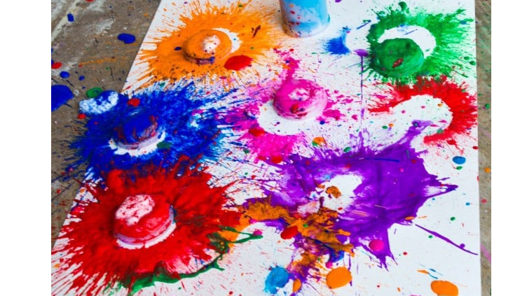 Picture for: STEM-Exploding Paint Bomb Art, Gr K-8 / STEM - Arte con bombas de pintura explosivas, grados K-8