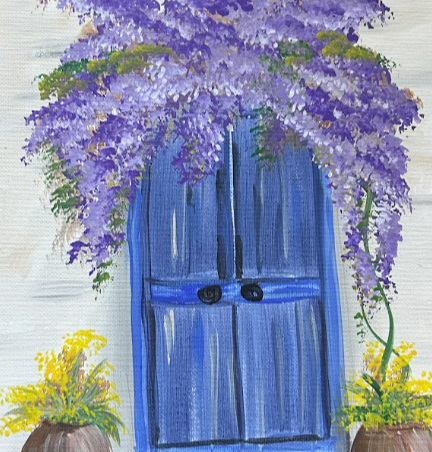 Picture for: Acrylic Painting: Floral-filled Door