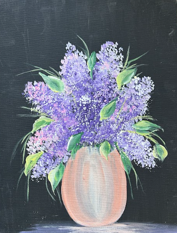 Picture for: Acrylic Painting: Vase of Lilacs