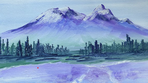 Picture for: Adult & Me: Acrylic Painting (Purple Mountains)