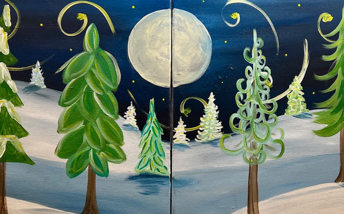 Picture for: Adult/Child Paint Date - Majestic Winter Moon