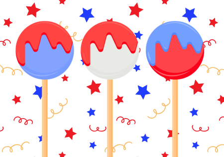 Picture for: Ms. B's Sparkle & Sprinkle: 4th of July Cake Pops