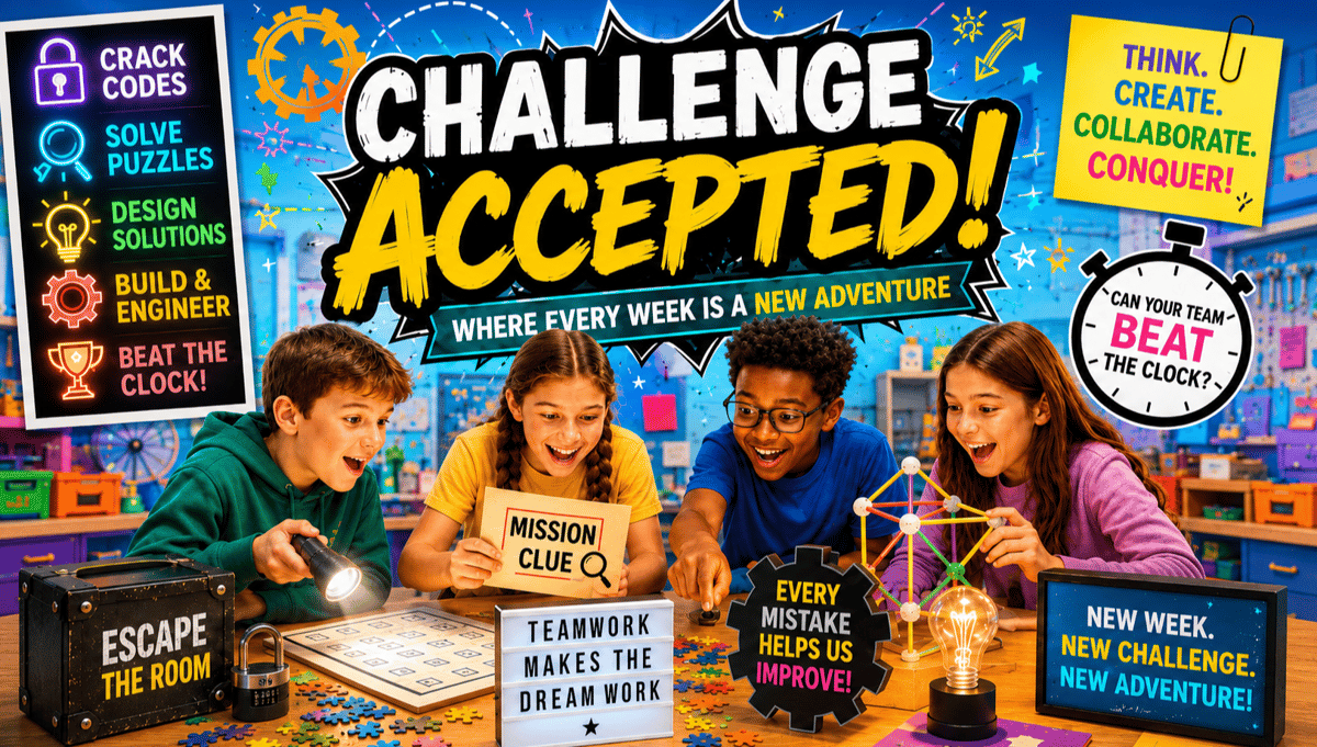 Picture for: Challenge Accepted! Where every week is a new adventure! for Grades 3-5