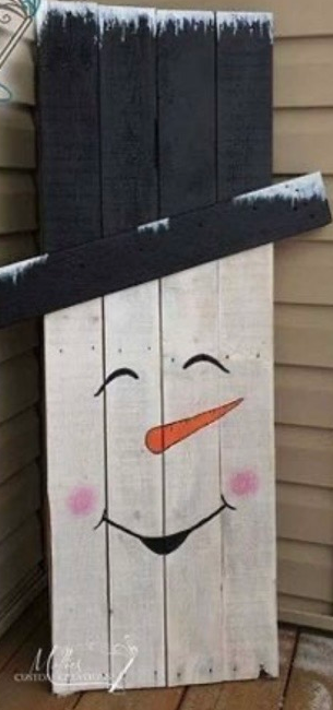 Picture for: 2-Sided Fall/Winter Wooden Sign