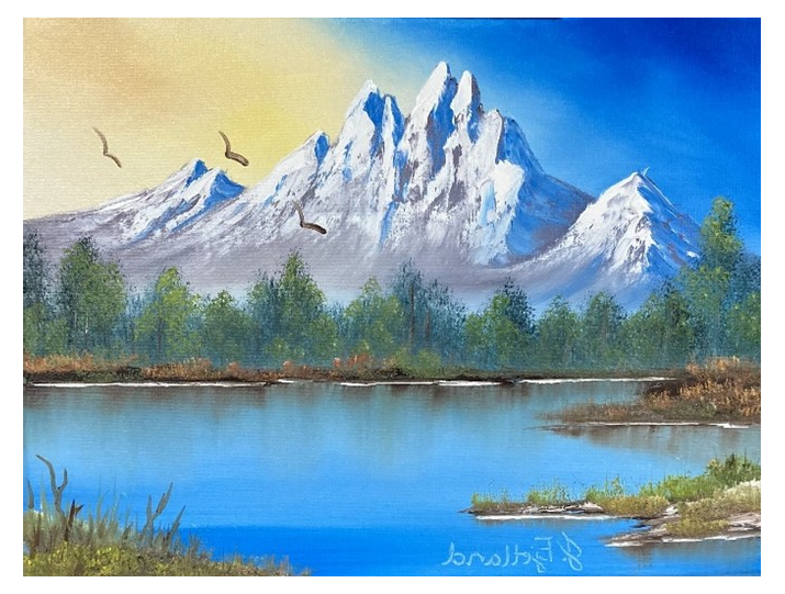 Picture for: Bob Ross “Wet-on-Wet” Oil Painting