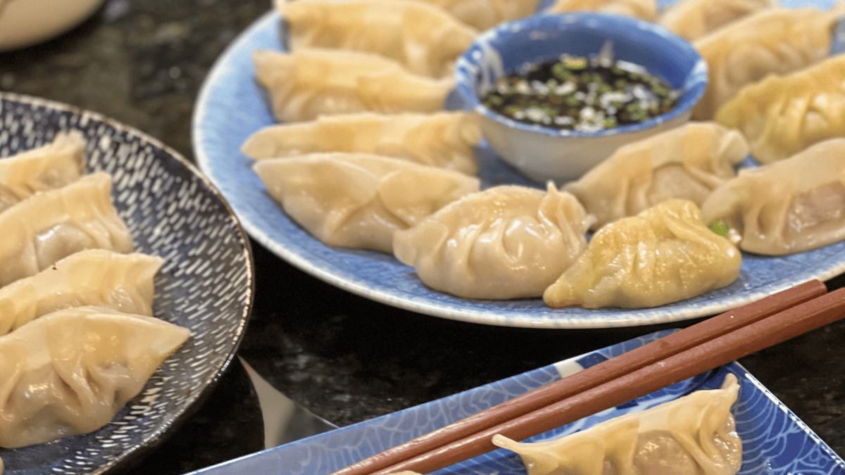 Picture for: Dim Sum Dumpling Dynasty: Pot Stickers with Homemade Wrappers, Filling & Dipping Sauce