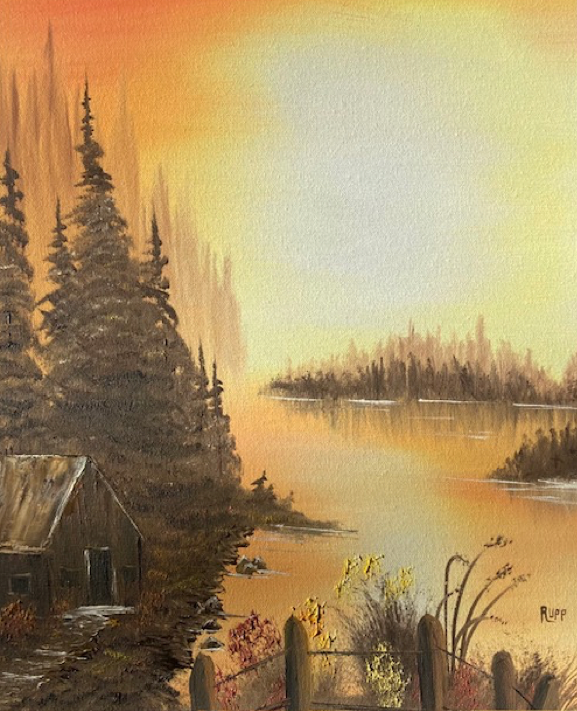 Picture for: Yellow Sky- Easy Bob Ross Oil Painting