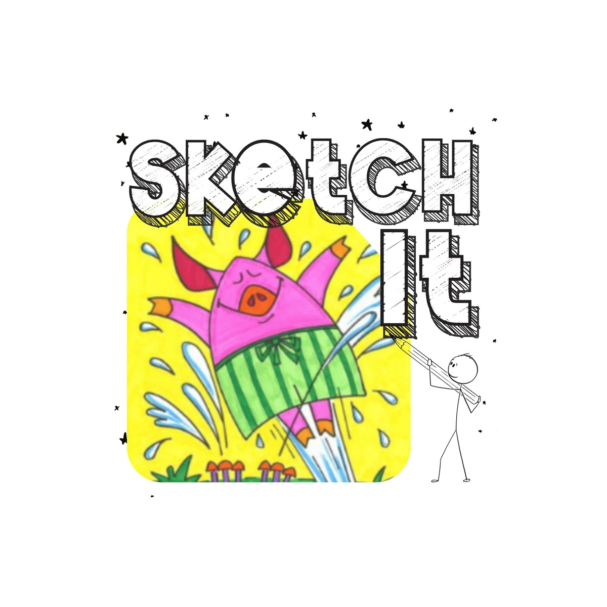 Picture for: Sketch It! Step by Step Sprinkler Pig