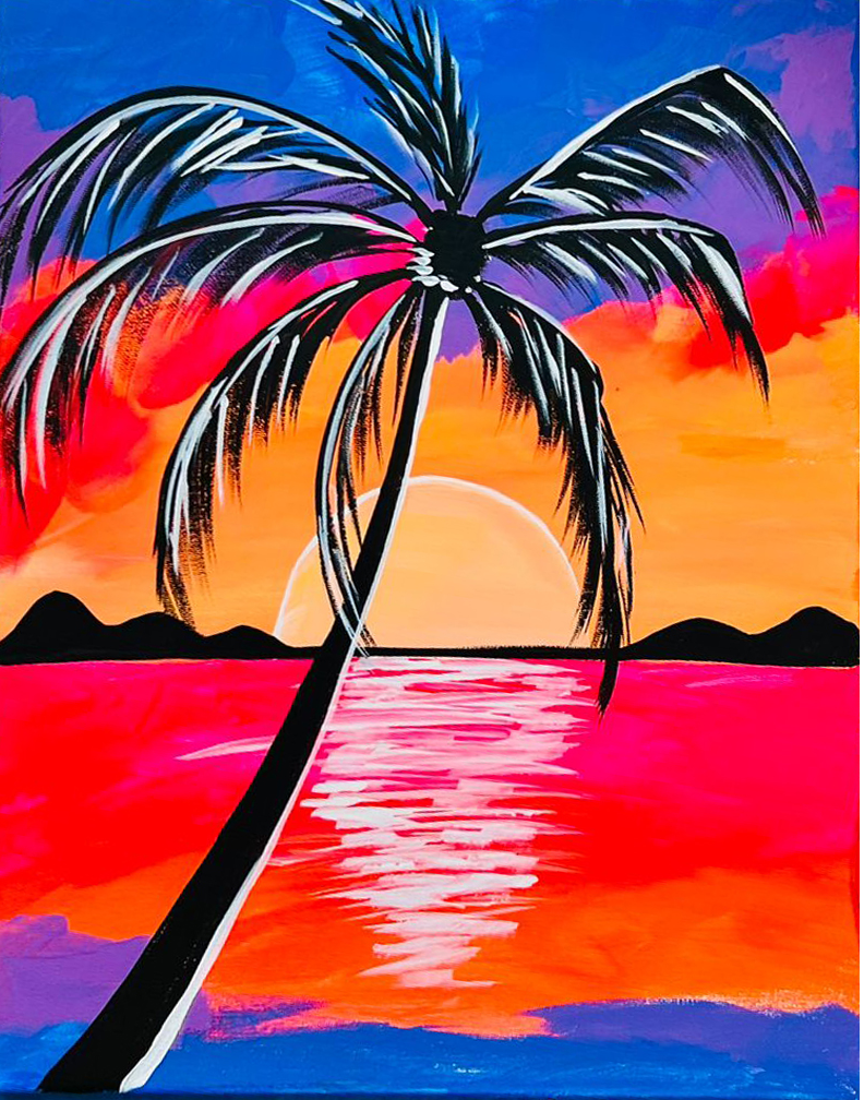 Picture for: NEW! Tropical Sunset Mini-Painting Workshop (ages 6-12)