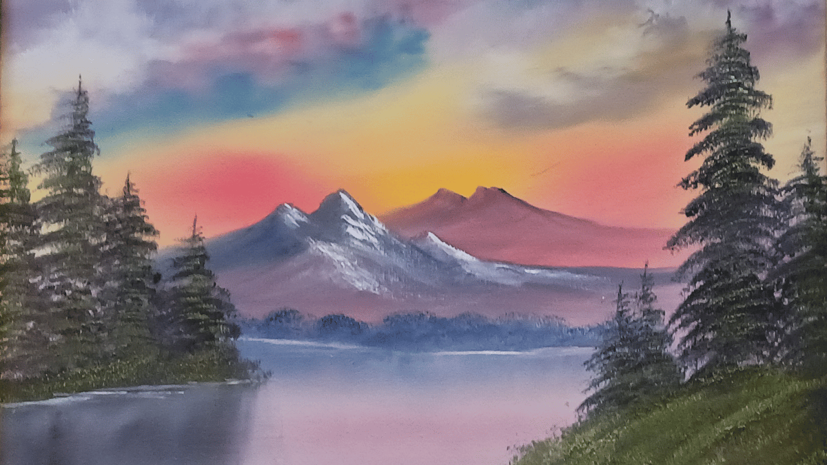 Picture for: Bob Ross Landscape Oil Painting - Intergenerational