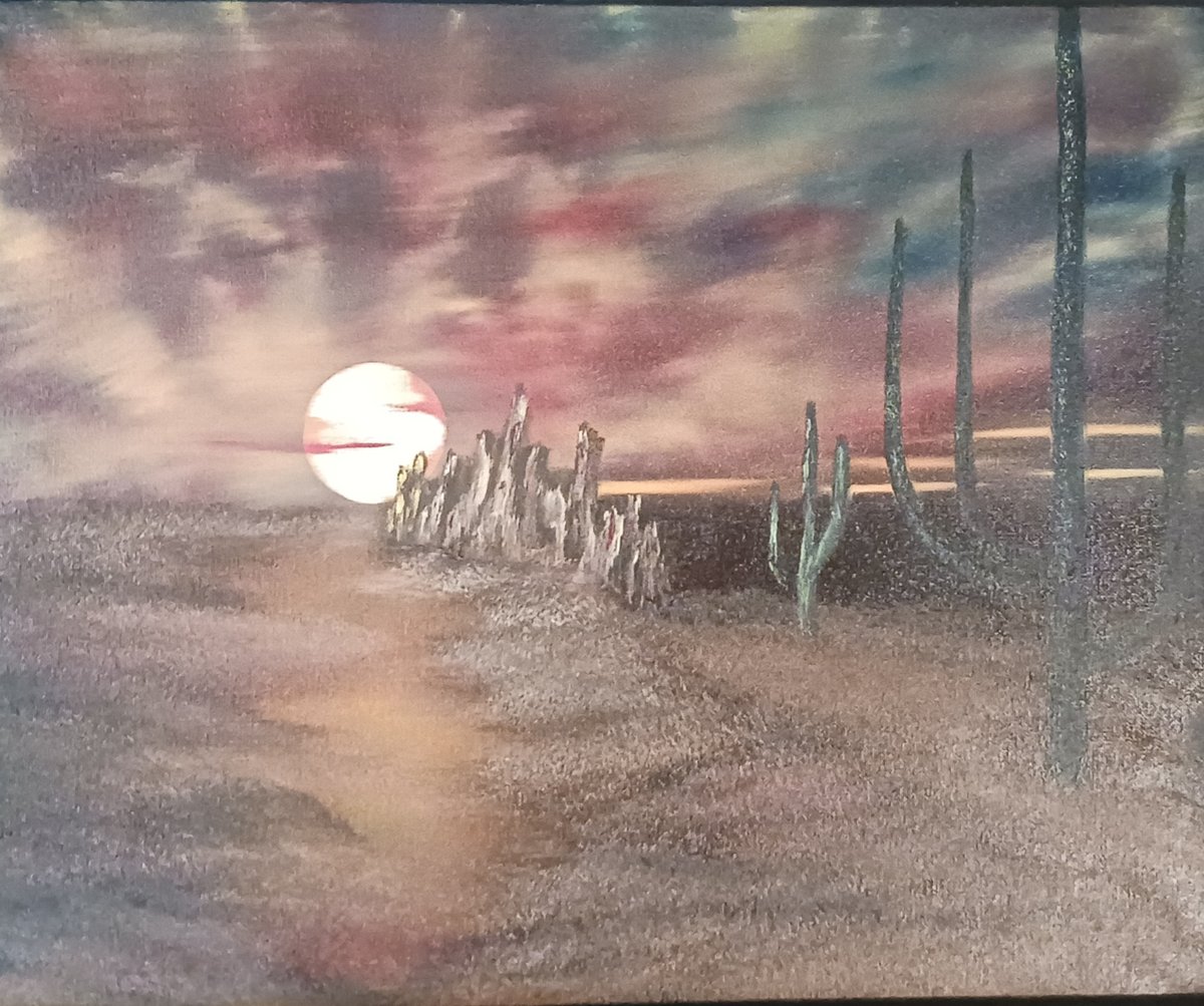 Picture for: Bob Ross Landscape Oil Painting: Desert Sunset - Intergenerational