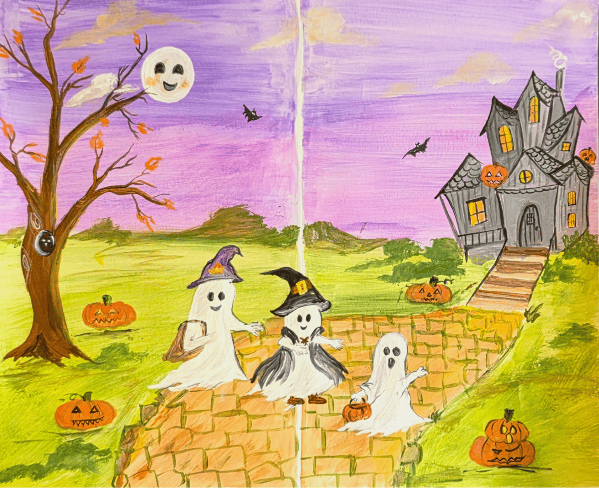 Picture for: Paint Date: Spooky Skies (Adult +Child)