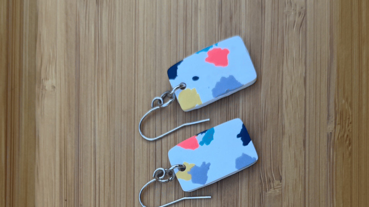 Picture for: Beginner Polymer Clay Earrings: Terrazzo Technique