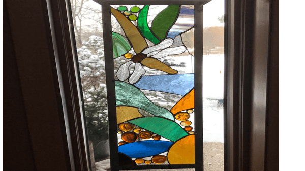 Course Stained Glass Garden Stake image 1