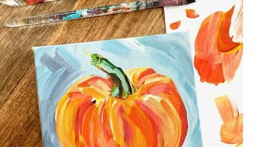 Course Community Inclusion Class - Canvas Pumpkin Painting image 1