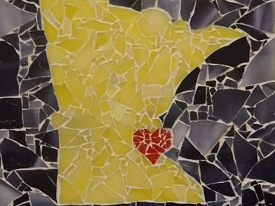 Course Glass Mosaic Table or Sign image 3
