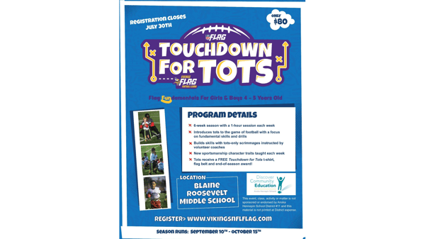 Course AT/Rec - NFL Flag Football - Fall 2026 image 4