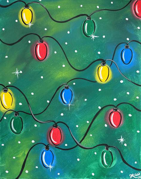 Course Acrylic Painting - Glowing Lights image 1