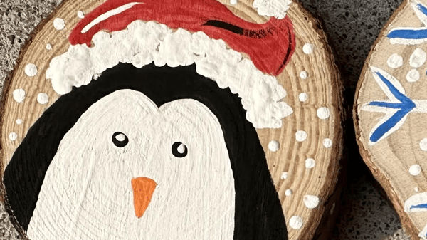 Course Wood Slice Ornament image 1