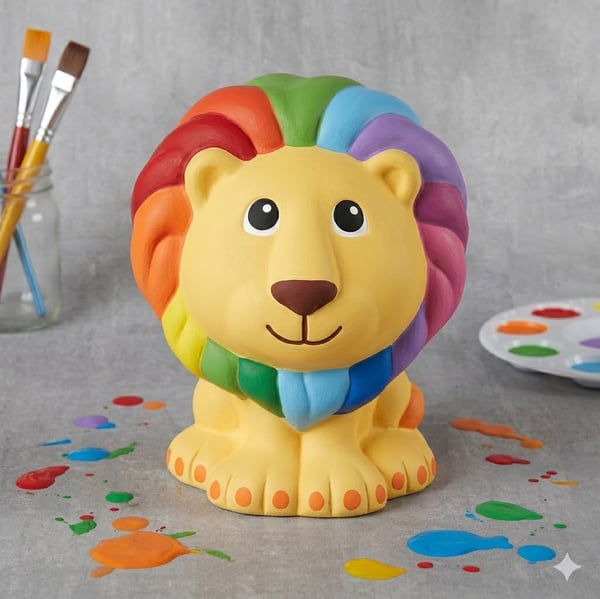 Course Elem - Ceramic Lion Bank image 1