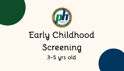 Picture for: Early Childhood Screening