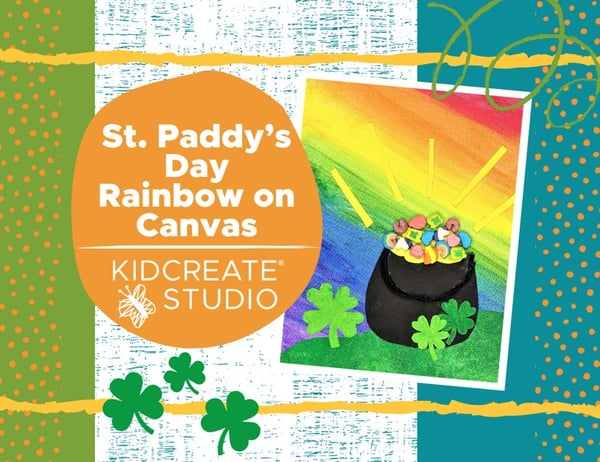 Picture for: St. Paddy’s Day Rainbow on Canvas with Kidcreate Studio