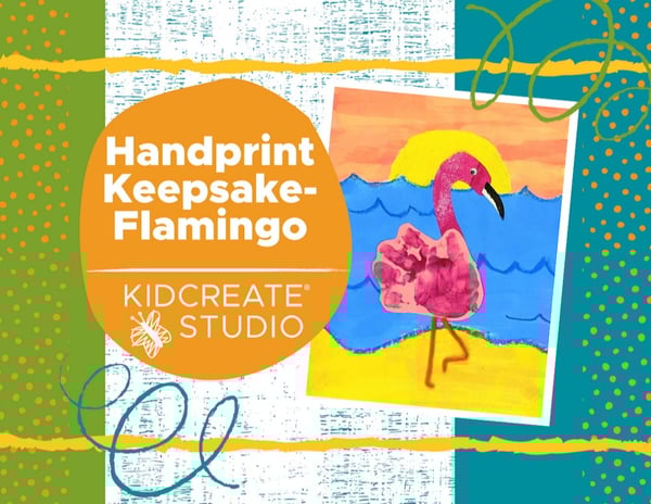 Picture for: Handprint Keepsake Flamingo with Kidcreate Studio