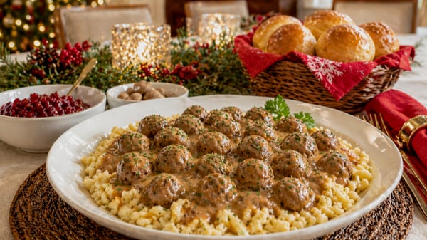 Picture for: Swedish Meatballs & Spaetzle (Homemade Egg Noodles): From Scratch Holiday Comfort Food
