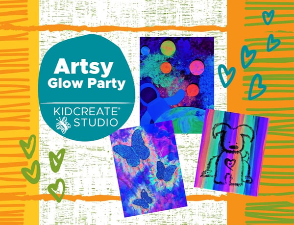 Picture for: Artsy Glow Party with Kidcreate Studio