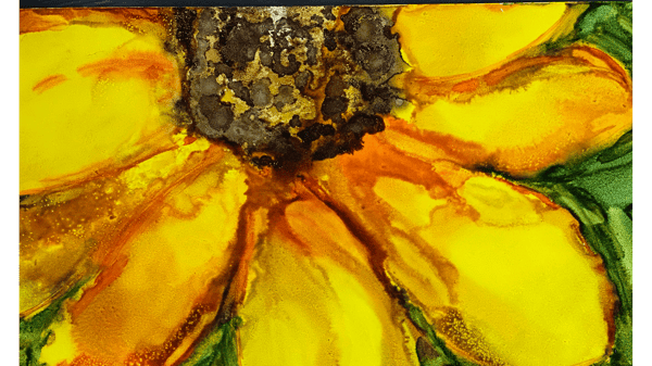 Course Alcohol Ink Sunflower image 1