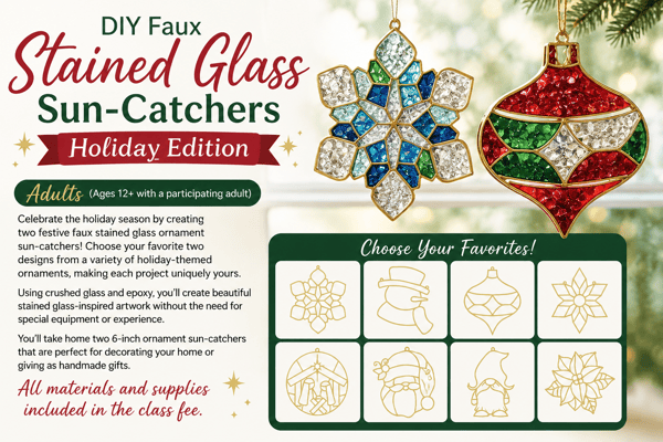 Picture for Holiday Edition Faux Stained Glass Sun-Catchers
