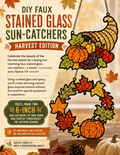 Picture for Harvest Edition Faux Stained Glass Sun-Catchers