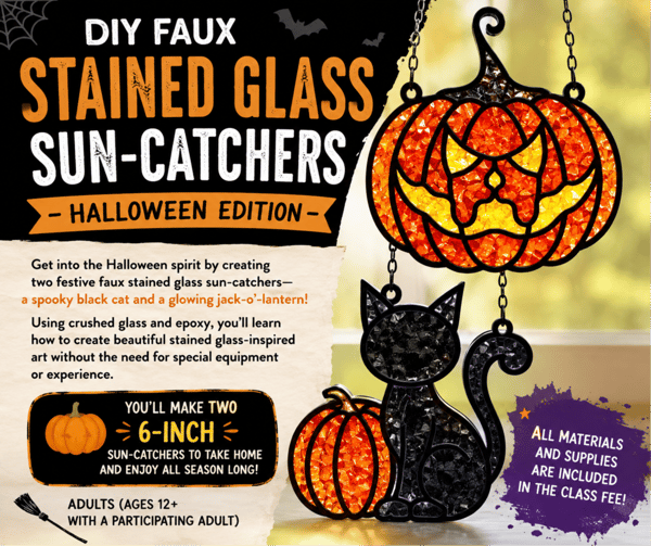 Picture for Halloween Edition Faux Stained Glass Sun-Catchers
