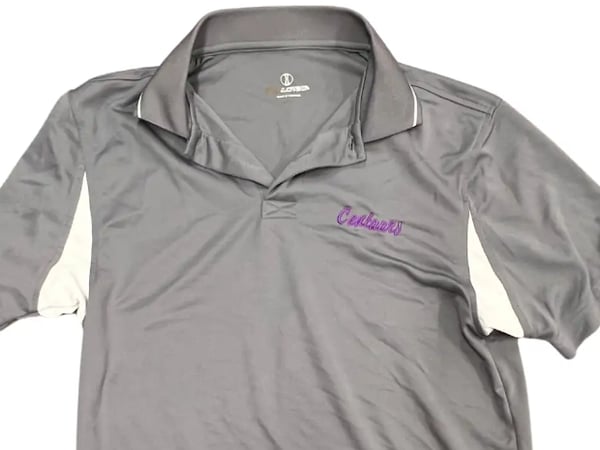 Picture for: "Centaurs" Gray and White Holloway Polo Shirt Sleeve with Buttons (Quick-Dry Material) - Women's Medium