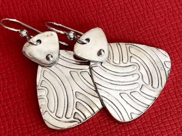 Course Precious Metal Clay Earrings image 1