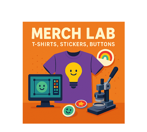 Picture for: COR Robotics Programs: NEW! Merch Lab: T-Shirts, Stickers, Buttons
