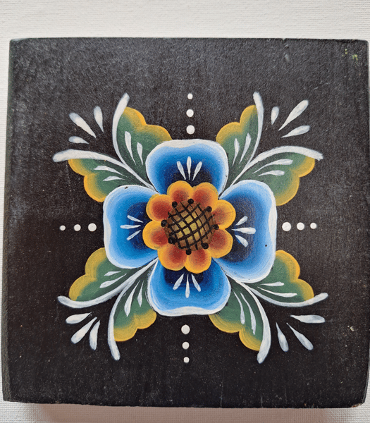 Picture for: Norwegian Rosemaled Wooden Coasters