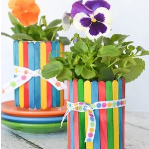 Image for Popsicle Stick Flower Pot